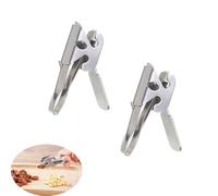 NentMent 2 Pack Pine Nuts Cracker Mini Portable Pistachio Crackers Nutcracker Opener Clip Sheller Peeling Plier Peeler for Melon Seed Roasted Sunflower Seeds Salted Pumpkin Seeds