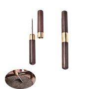 NentMent 2 Pack Tea Cake Knife Needle Pick with Wooden Handle Knives for Breaking Apart Pu-erh Tea Aged Ripe Bricks Dark Black Puerh Tea Cakes Teacakes Compressed Block Teas