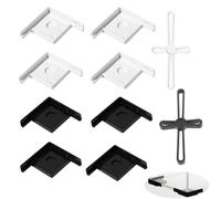 NentMent 2 Set Fish Tank Corner Protector Glass Aquarium Safety Bumper Corner Guards Edge Protector for Nano Nature Aquarium Kit Ultra-Clear Glass Rimless Desktop Fish Tank Kit with LED Light