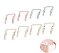 NentMent 3 Pack Trash Can Clips for Bags with Handle Non-Slip Junk Garbage Bins Bag Waste Bucket Side Fixation Dustbin Edge Holder Clip Waste Basket Rubbish Clamp for Home Kitchen Office