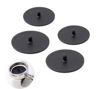 NentMent 4 Pack Backflush Disk Blind Insert Portafilter Disc Cleaner Silicone Backflush Cleaning Pad for Espresso Machine Basket Coffee Blind Filter Tablets Powder Back Flushing Tools 50mm and 57mm