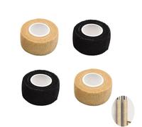 NentMent 4 Pack Refrigerator Door Handle Covers Grip Non Adhesive Tape Fabric Non Slip Frige Door Handle Wraps for French Door Refrigerator with Freezer French Kitchen Fridge Stainless Steel Handles