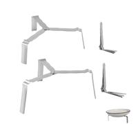 NentMent 4 Pack Small Steamer Rack Trivet Portable Folding Cooking Rack Stainless Steel Cooling Steaming Racks for Air Fryer Stockpot Pressure Cooker Oven Wok Pan Stock Pot Dinnerware Porcelain Plates