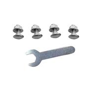 NentMent 4 Pack Stock Pot Handle Screws SaucePan Grip Mount Screw M6x16mm Repair Fixing Lock Bolt Replacement for Wok Soup Pots Nonstick Stockpot Frying Pans Sauce Pan