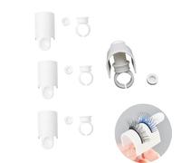 NentMent 4 Set Lash Holder Eyelash Extension Hand Pallet Tray Small U Shape Finger Held Eyelash Holder Glue Rings Lash Rings for Lash Extension False Eyelashes Cluster Lashes Lash Clusters