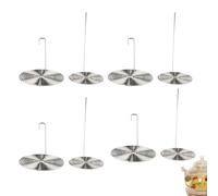 NentMent 8 Pack Glass Teapot Spout Strainer Stainless Steel Loose Leaf Tea Drain Strainer Tea Pot Pouring Filter for Glass Teapot with Removable Infuser Stovetop Large Tea Pot Blooming Tea Kettle