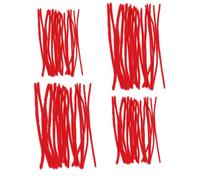 NentMent 80 Pack Hair Perm Rods Set Hair Rollers Natural Long Short Hair Cold Wave Rods Hair Curling Rods Perming Rods Felt Fabric Rod for Hairdressing Styling DIY Rolling Curl Pattern 4 Sizes