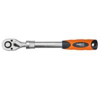 Neo 08-506, Telescopic Ratchet Handle, 3/8" Drive, Reversible, Quick Release