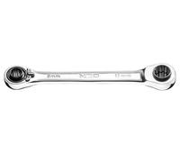 Neo Professional 4 in 1 Ring Reversible Spanner Wrench 8x9x10x11 mm 72 Teeth Ratchet Gear (Neo 09-792)