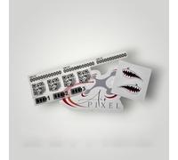 NEO 1 and 2 Laminated UK Drone Operator ID Stickers - Operator ID - QR Code (Phone Number) - Battery 1,2,3.