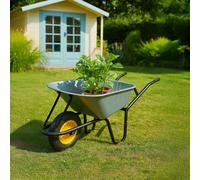 Neo 120L Xl Large Heavy Duty Solid Wheelbarrow Wheel Barrow Garden Trolley Tyre
