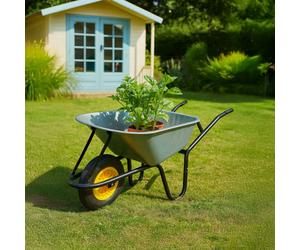 Neo 120L Xl Large Heavy Duty Solid Wheelbarrow Wheel Barrow Garden Trolley Tyre