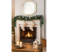 Neo 2m Berries & Pinecone Green Christmas Garland Decoration in Dark Green | Size: 6ft Neo Dark Green 6ft