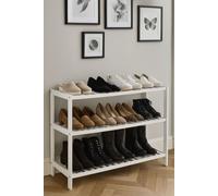 Neo 3 Tier Wooden Shoe Storage in White Neo White