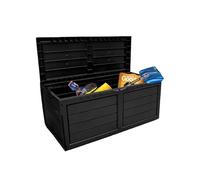 Neo 320 Litre Plastic Waterproof Outdoor Garden Plastic Storage Box Furniture (Black)