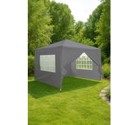 Neo 3Mx3M Light Weight Gazebo Waterproof Party Tent Camping Canopy Marquee in Dark Grey Neo Dark Grey