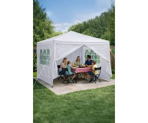 Neo 3Mx3M Light Weight Gazebo Waterproof Party Tent Marquee & Side Walls in White Neo White
