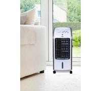 Neo 4 Litre 80W Oscillating Portable Evaporative Air Cooler Fan with Remote Control in White Neo White