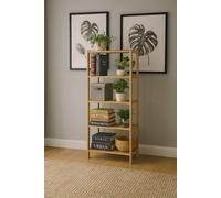 Neo 5 Tier Bamboo Storage Shelf Shelves Rack in Natural Neo Natural