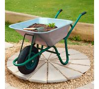 Neo 85L Large Galvanised Wheelbarrow With Pneumatic Tyre