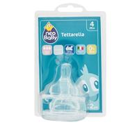 Neo Baby Silicone Nipple Fast Flow 4M+ 2 Pcs