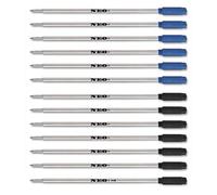 NEO+ Ballpoint Pen Refills Compatible with Cross/Compatible with Sheaffer | 6 blue, 6 black, 1 red; 11.6cm; medium tip (1mm). Compatible with Cross 8511/8513; compatible with Sheaffer 8511SH/8513SH