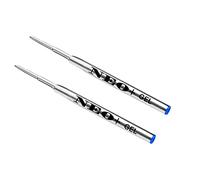 NEO+ Ballpoint Pen Refills Compatible with Montblanc Ballpoint Pens. Refills in Black Ink with a 0.5mm Tip Compatible with Montblanc Biros (2 x Gel Blue Ink)