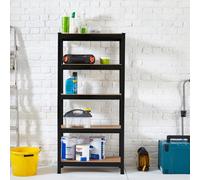 Neo Black 5 Tier Garage Shelving Racking