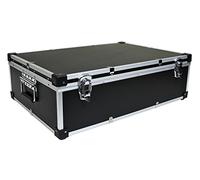 NEO BLACK Aluminium 1000 CD DVD DJ Flight case with numbered sleeves