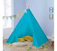 Neo Blue Canvas Kids Tent Teepee