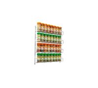 Neo Chrome Steel Shelves Tier Spice Rack Jar Holder for Wall or Kitchen Cupboard Cabinet Storage Organiser (4 Tier)