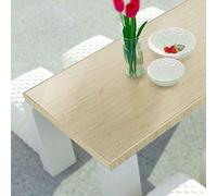 Neo Clear Table Protector for Dining Room Table, 2mm Plastic Transparent Waterproof Table Cover Mat for Office Desks, Kitchen Tables, Underlay Craft Mat (70 x 130 cm, 100% Transparent)