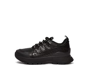 Neo-D-Hyker Leather-Mix Outdoor Trainers All Black