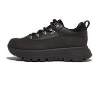 Fitflop Women's Neo D Hyker Waterproof Leather Sneakers, All Black, 3 UK
