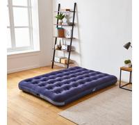 Neo Double Flocked Inflatable Airbed Mattress With Pump Included