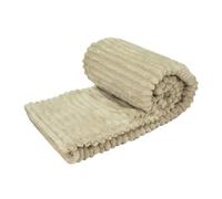 Neo Electric Blanket Heated Fleece Overblanket 160X130cm Throw Machine Washable Remote Timer Control Heat Settings (Natural)