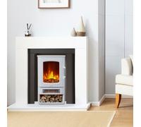 Neo Electric Fire Heater 1000W / 2000W Freestanding Realistic Flame Log Store