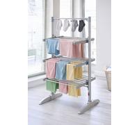 Neo Electric Heated Clothes Drying Rack 3 Tier Foldable Airer 1.2M in Silver Neo Silver