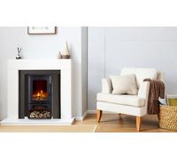 Neo Electric Heater With Realistic Flame and Log Store: Black