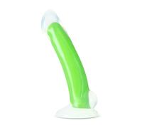 Neo Elite - Glow in the Dark - Omnia - 7" Silicone Dual Density Dildo - Neon Green