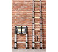 Neo Extendable 4.6m Steel Foldable Telescopic Ladder in Black | Size: 3.2m Neo Black 3.2m