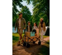 Neo Foldable Collapsible Garden Festival Cart in Camel Neo Camel