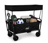 Neo Folding Wagon Canopy Garden Cart 140L 120kg (Black)