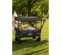 Neo Folding Wagon Canopy Heavy Duty Collapsible Garden Cart 140L 120Kg