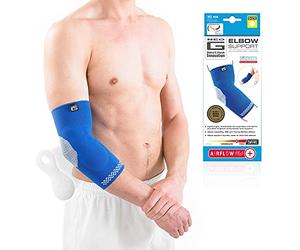 Neo-G Elbow Support Brace with Silicone Patella Cushion for Joint Pain Relief Tendonitis Sprains Tennis Elbow Golfers Elbow - Elbow Compression Sleeve - Airflow Plus - M