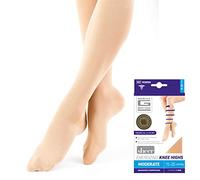 Neo G Energizing Compression Socks for Women Circulation - for spider or varicose veins, swollen legs, feet, ankles, tired and aching legs - Beige - XL