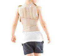 Neo-G Kids Clavicle Brace - Beige - Medical Grade Quality, pre/post operative aid HELPS with early juvenile kyphosis, rounded or slumped shoulders, provides additional back support - ONE SIZE Unisex