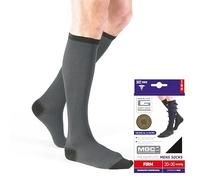 Neo G Therapeutic Compression Socks Men 20-30 mmhg knee high - for spider or varicose veins, swollen legs, feet, ankles, treating mild edema. Mens compression socks for swelling - Grey - M