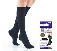 Neo G Travel Socks - for Mild Varicose Veins, Long Flights, Improving Circulation, Tired, Aching Legs, Everyday Comfort - Graduated Compression - Class 1 Medical Device - Medium - Black