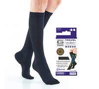 Neo G Travel Socks - For Mild Varicose Veins, Long Flights, Improving Circulation, Tired, Aching Legs, Everyday Comfort - Graduated Compression - Class 1 Medical Device - Large - Black